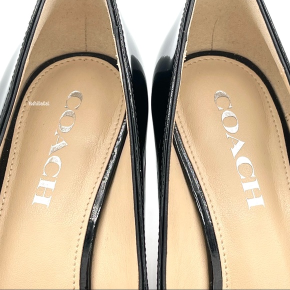 🆕 HOST PICK💕 Coach Devon Patent Leather Heels, 6.5, Nearly New - Picture 3 of 14